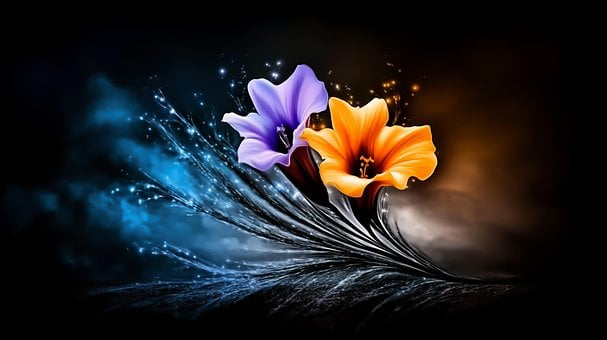 Free Flowers Fantasy illustration and picture