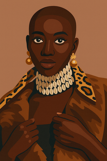 Afrokunst, Mode Illustration