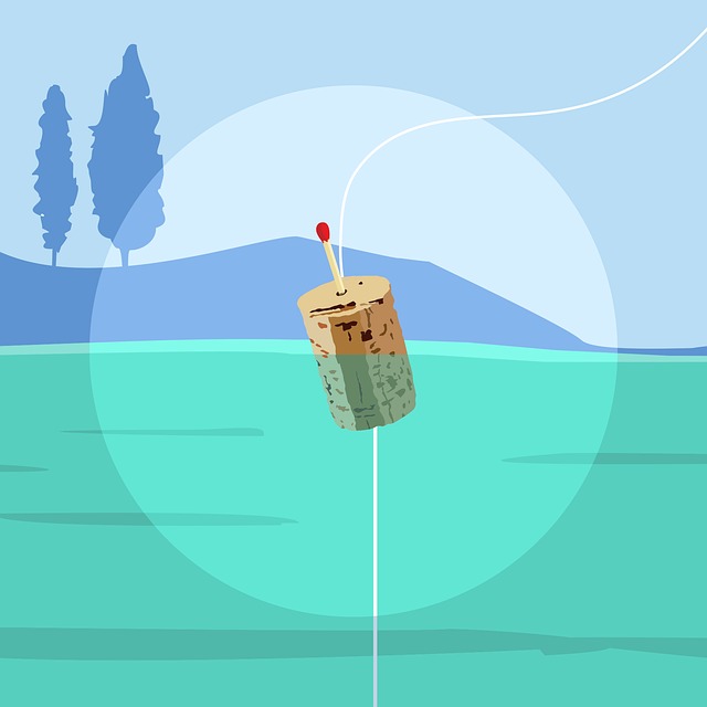 Free float fishing water illustration