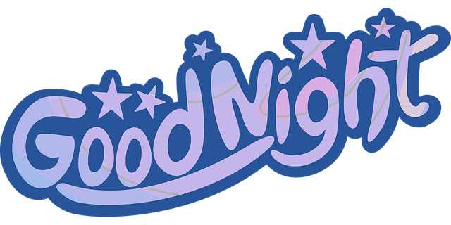 Godnat, Typografi, Lilla, Berolige