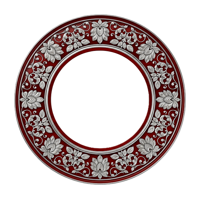 Free frame ornament silver illustration