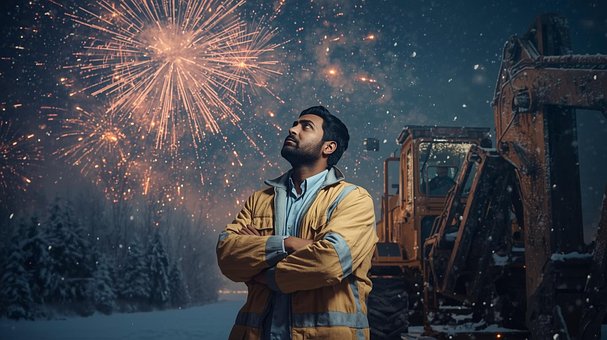 Arbeiter, Arbeit, Konstruktion, Menschen