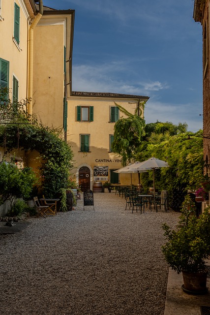 Restaurant, Vară, Italia, Tuscany