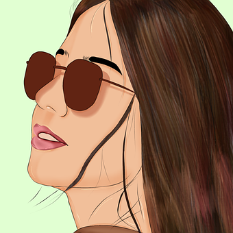 Free Woman Portrait illustration and picture