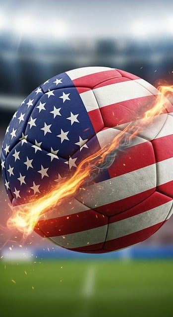 Fotball, Usa, Flagg, Symbol, Sport