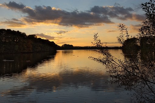 Free Sunset Lake photo and picture