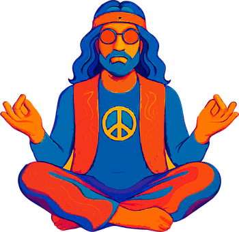 Hippie, Åndelighet, Fred Tegn, Yoga