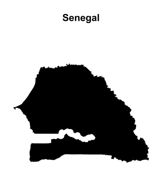 Free Senegal Map Senegal photo and picture
