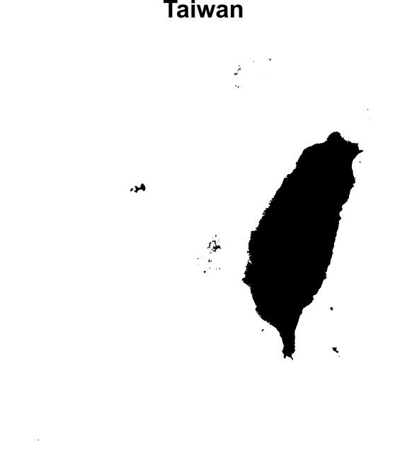Free Taiwan Map Taiwan vector and picture