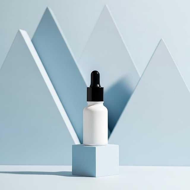 Free cosmetic serum bottle illustration