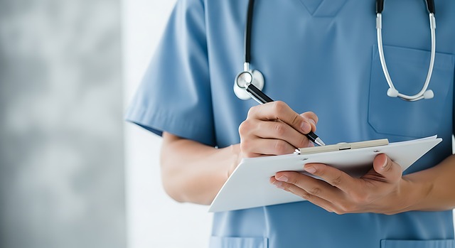 Free doctor clipboard stethoscope illustration