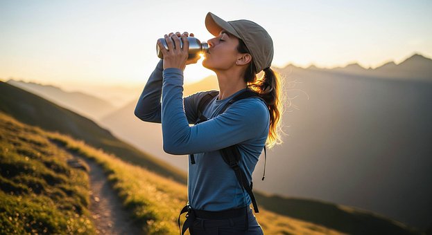 Free Woman Mountain illustration and picture