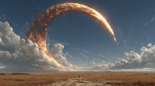 Free moon ring gold illustration