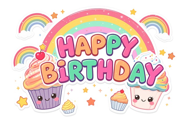Free Happy Birthday Birthday Card illustration and picture