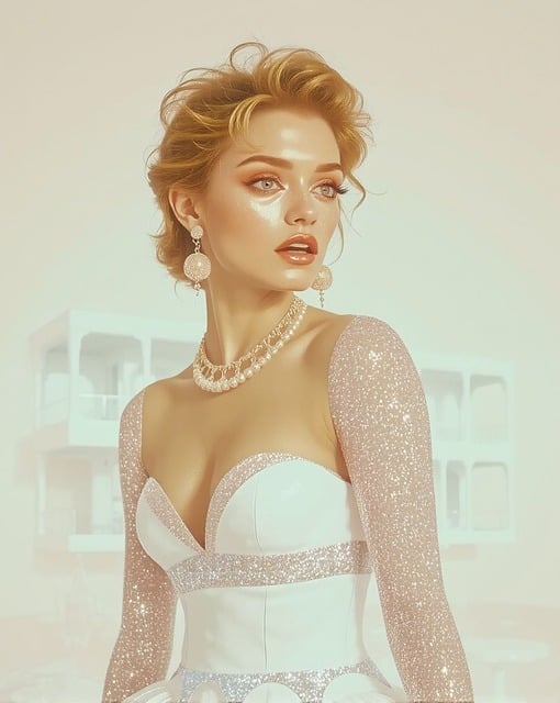Frau, Porträt, Mode, Frisur, Blond