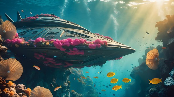 Free Submarine Water illustration and picture