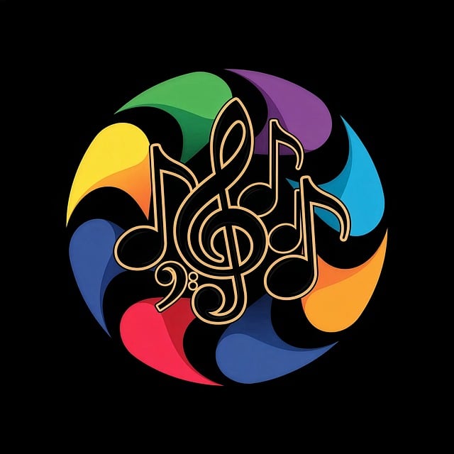 Free music vibrant colorful illustration