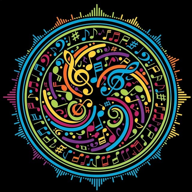 Free music vibrant colorful illustration
