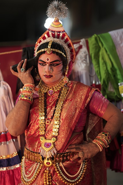 Tänzer, Kostüm, Traditionell, Make-Up