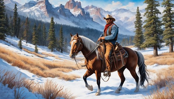 Free Cowboy Animal illustration and picture