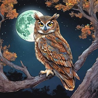 Free Long-Eared Owl Owl illustration and picture