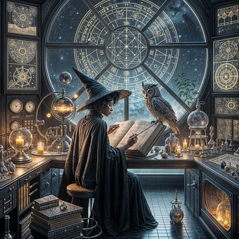Free Witch Spellbook illustration and picture