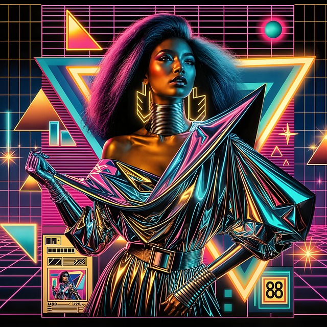 Free Retro-Futurism Neon Colors illustration and picture