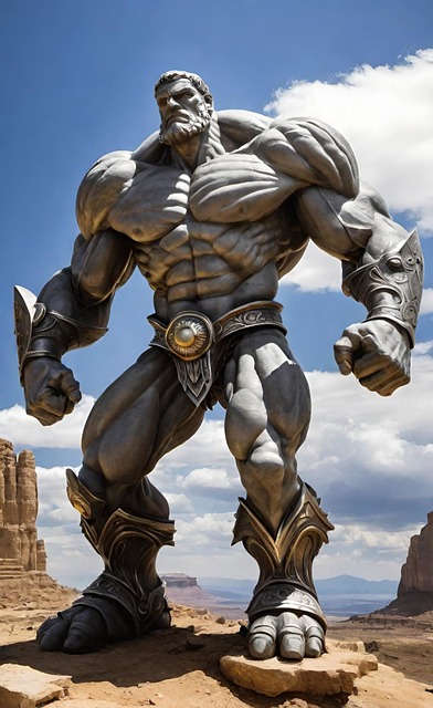 Titan, Kolos, Kæmpe Stor, Statue, Sten