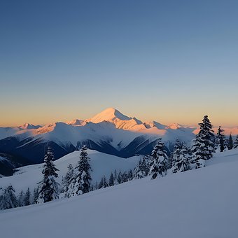 Free Mountains Winter photo and picture