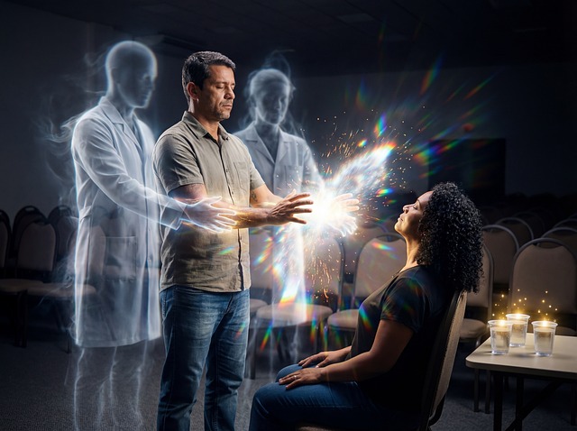 Free spiritual healing session spiritual energy healing medium illustration