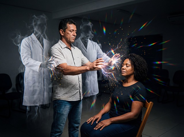 Free spiritual healing session spiritual energy healing medium illustration