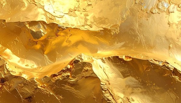 Aur, Fundal, Textură, Abstract, De Aur