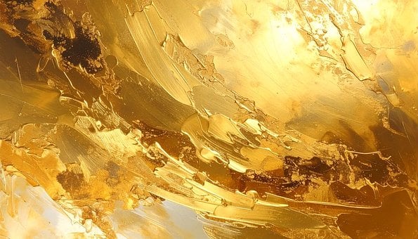 Aur, Fundal, Textură, Abstract, De Aur