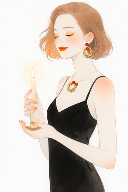 Free christmas christmas woman holiday season illustration