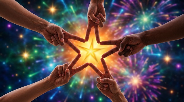 Free unity christmas star illustration