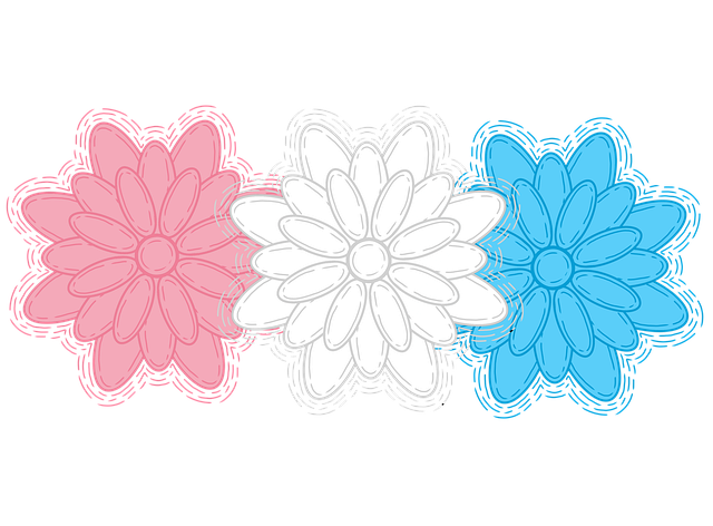 Free design nature trans pride flag colors illustration