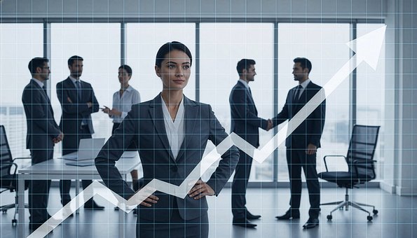 Free Businesswoman Success illustration and picture