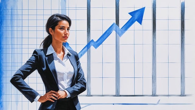 Download free HD stock image of Businesswoman Success Free businesswoman success growth illustration
