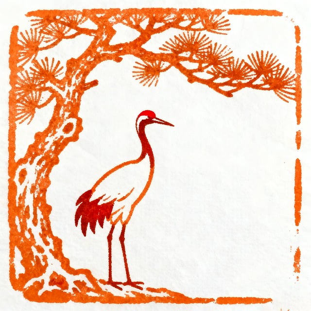 Free pine tree crane longevity illustration