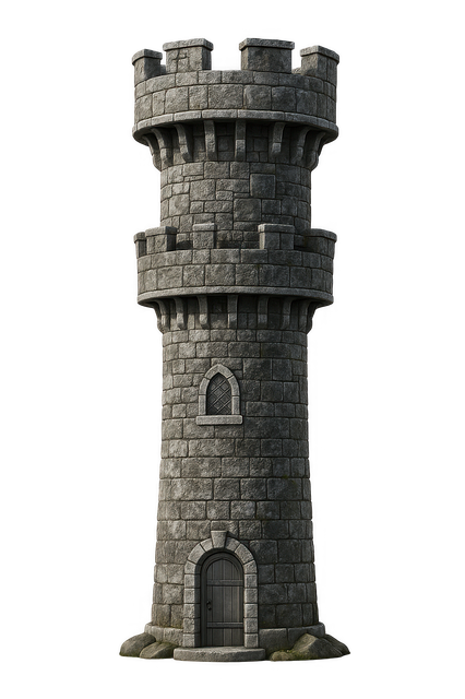 Free tower castle stone illustration