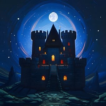 Free Castle Dark illustration and picture