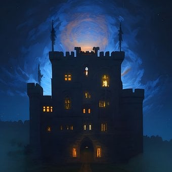 Free Castle Dark illustration and picture