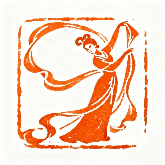 Free dance dancer long sleeves illustration