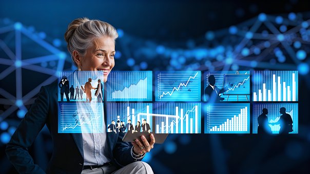 Free Businesswoman Technology illustration and picture