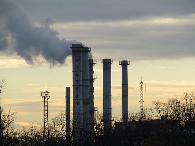 Fabriek, Schoorsteen, Rook, Energie