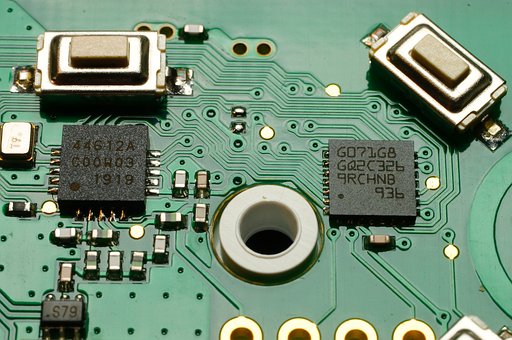 Eletrônicos, Macro, Foto, Pcb, Lasca