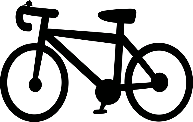 Fahrradsilhouette, Radfahren