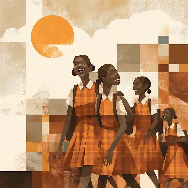 Colegiala, Nigeriano, Niña, Escuela
