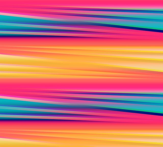Free rainbow colorful lines illustration