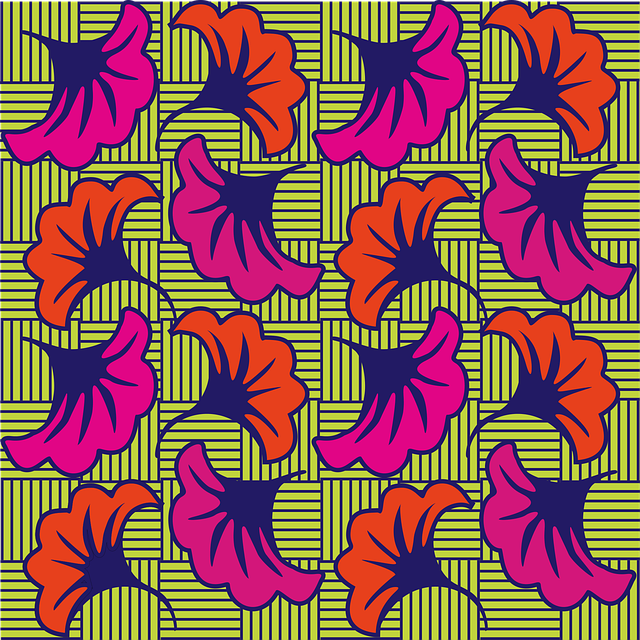Free textile design wax print nigeria vector